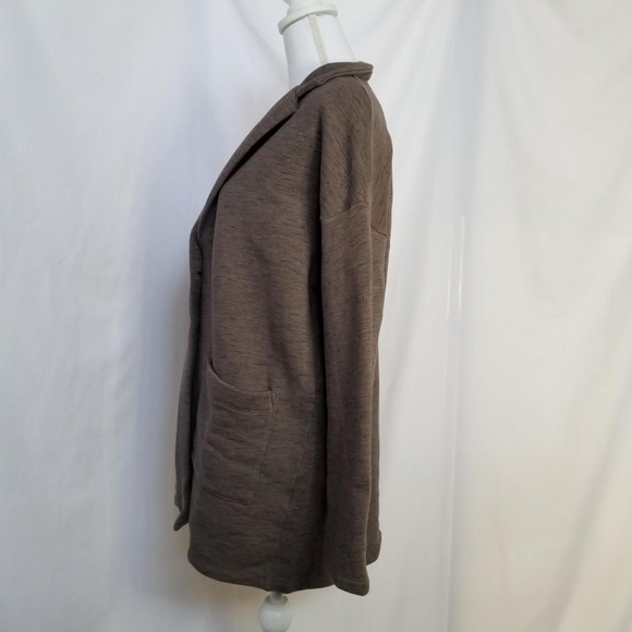 Vintage y2k {Chalet} Oversized Taupe Cardigan Sweater Shacket sz Small - Picture 3 of 8